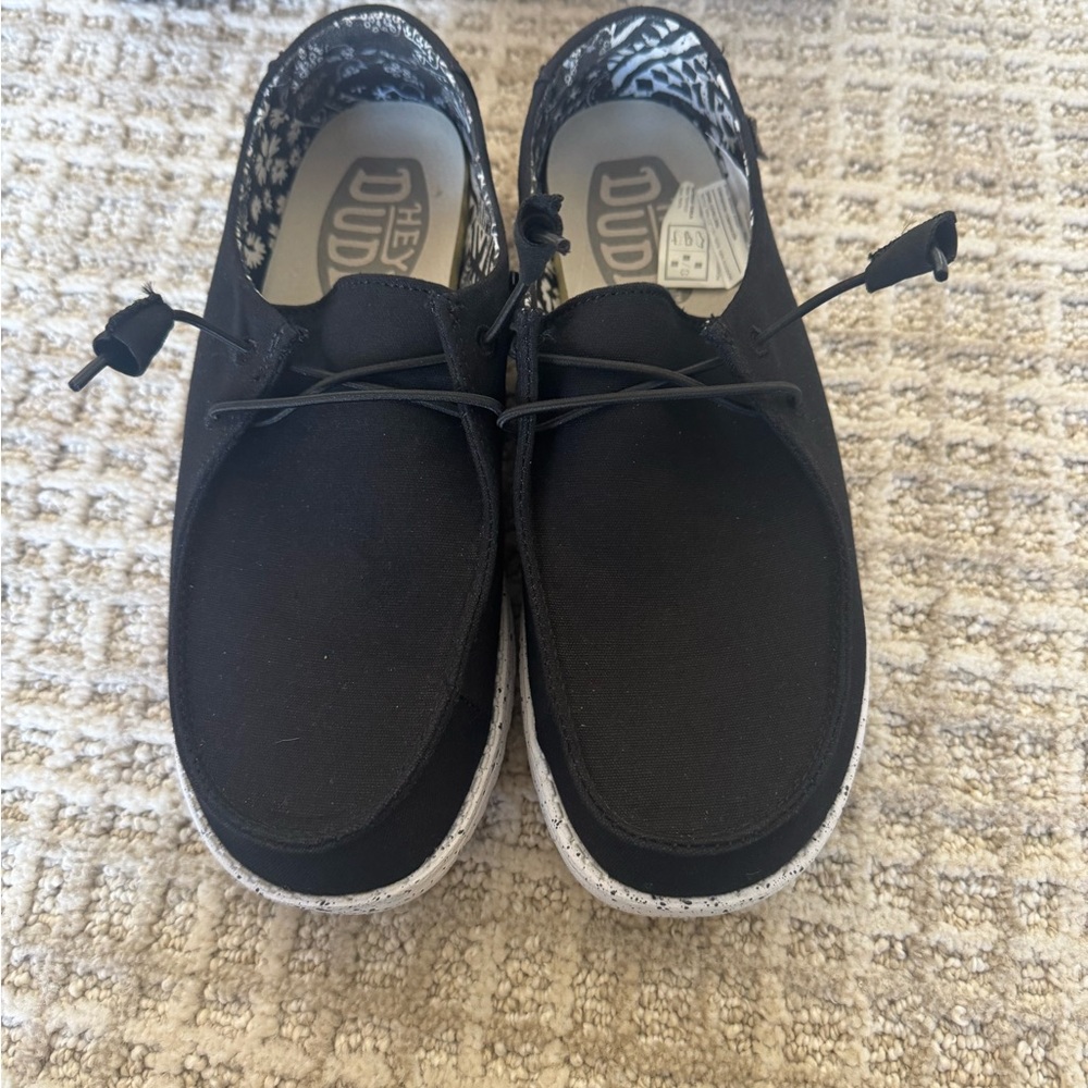 Hey Dude Black Womens Sneakers